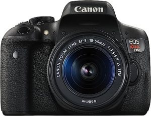 Canon EOS Rebel T6i 750D Wi-Fi DSLR Camera