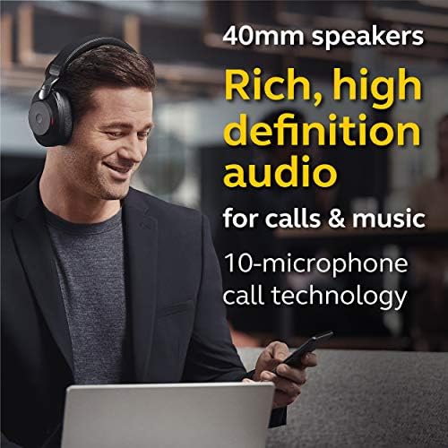 Jabra Evolve2 85 UC Link380c Headphones HSC1107 - Image 4