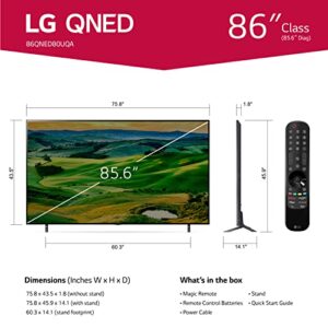 LG 86 Inch QNED80 UQ8000 TV