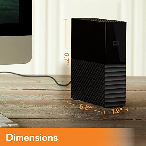 WD My Book WDBBGB0120HBK USB 3.0 Desktop Hard Drive - Image 2
