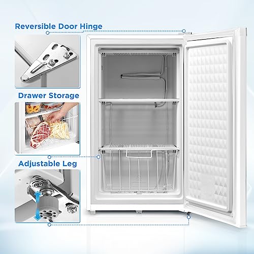 Midea Upright Freezer WHS-109FW1 3.0 Cubic Feet - Image 2