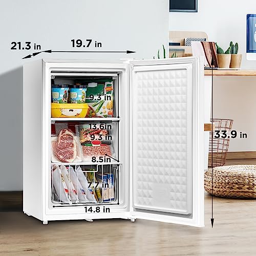 Midea Upright Freezer WHS-109FW1 3.0 Cubic Feet - Image 4