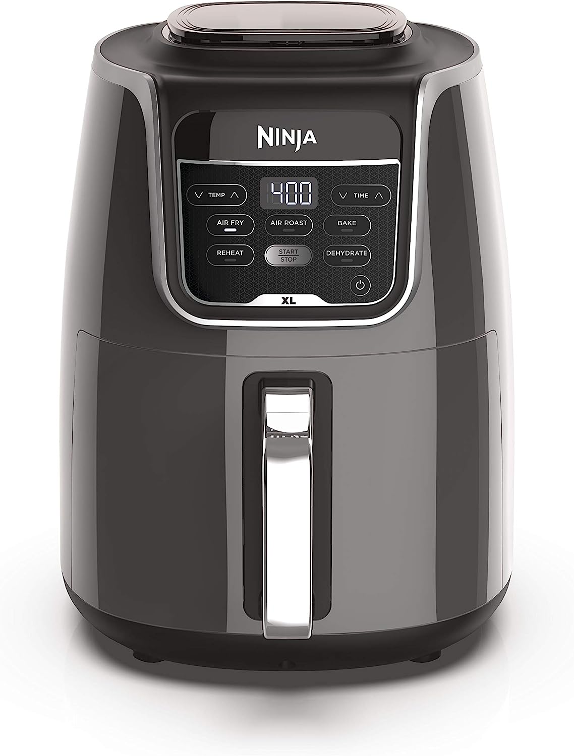 NINJA AF101C, Air Fryer, 3.8L Less Oil Electric Air Frying, Equipped with Crisper Plate + Multi-Layer Rack + Non Stick Basket, Programmable Control Panel, Black, 1550W, (Canadian Version) 