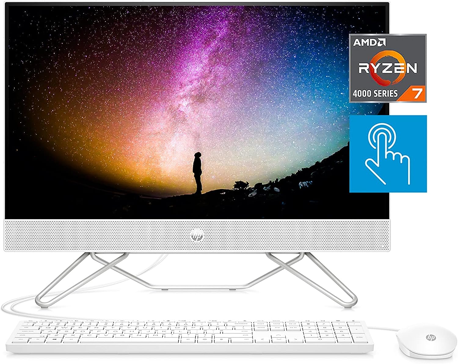 HP 24" All-in-One Desktop, AMD Ryzen 7 5700U