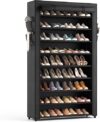 LANTEFUL 10-Tier Covered Shoe Rack Organizer