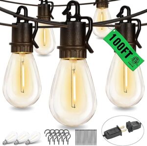 TDLOL 100FT Waterproof Outdoor String Lights