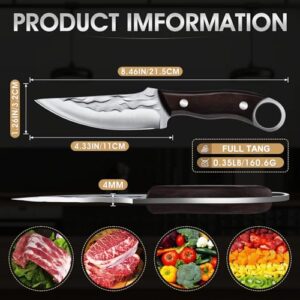 10MOONS 8.5-inch Fixed Blade Hunting Knife