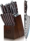 SHAN ZU 16-Piece Japanese High Carbon Knife Set