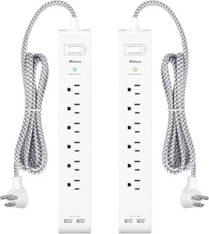 Mifaso 2 Pack Surge Protector Power Strips