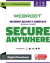 Webroot 2024 Antivirus: 5 Devices, 2 Years