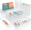 StorMiracle 28 PCS Clear Drawer Organizer Set