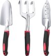 Fosiweelo 3-Piece Aluminum Garden Tool Set