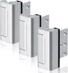 GreaTalent 3PACK Home Security Door Reinforcement Lock, Silver