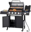 GIODIR 4-Burner Propane BBQ Grill with Side Burner