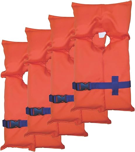 STEARNS 4-Pack Adult Universal Life Jackets