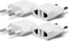 Unidapt 4 Pack US to Europe Plug Adapters