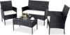 PAIQIAN 4-Piece Outdoor Wicker Patio Set