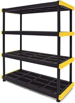 CX 4-Tier Heavy Duty Plastic Storage Shelving