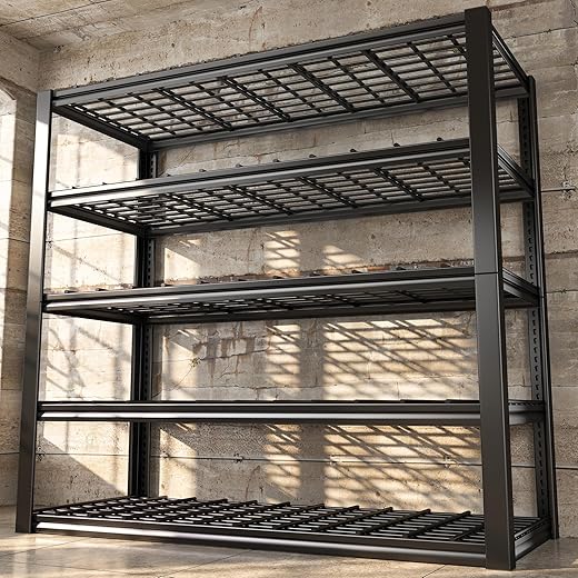 REIBII 48''W Heavy Duty 5-Tier Garage Shelving