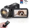 DINGETU 4K Ultra HD Camcorder with Night Vision