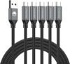 SMALLElectric 5-Pack 6ft Braided USB-C to A Cables