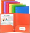 FUCDTEFC 6 Pack Colored Plastic Binder Folders