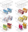 Vtopmart 8 Pack Clear Food Storage Organizer Bins