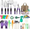 Tudoccy 83-Piece Heavy Duty Aluminum Garden Tools Set