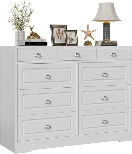 Shintenchi 9 Drawer Modern Dresser with Wide Drawers
