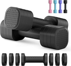 Zempox Adjustable 4-in-1 Dumbbell Set for Women