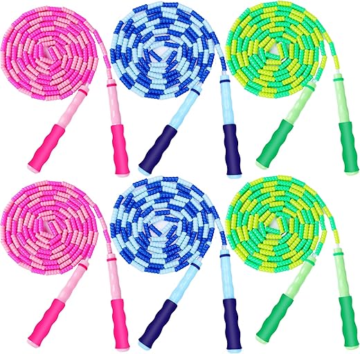GRAWUN Adjustable Soft Beaded Jump Rope