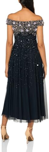 Adrianna Papell Off Shoulder Beaded Dress - Image 2