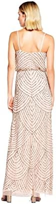 Adrianna Papell Long Beaded Blouson Gown - Image 2