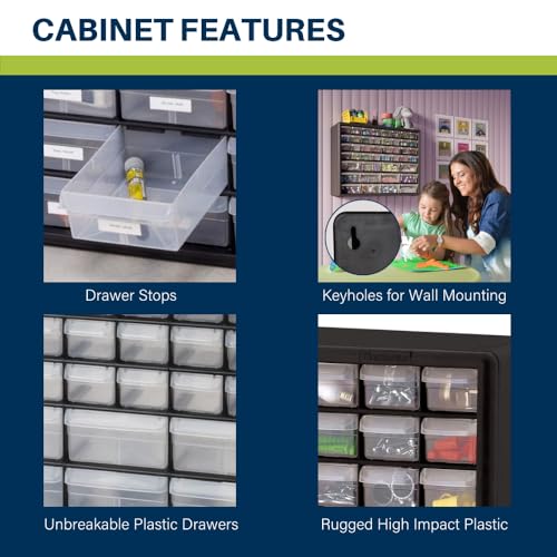 Akro-Mils 44-Drawer Plastic Parts Storage Cabinet - Image 4