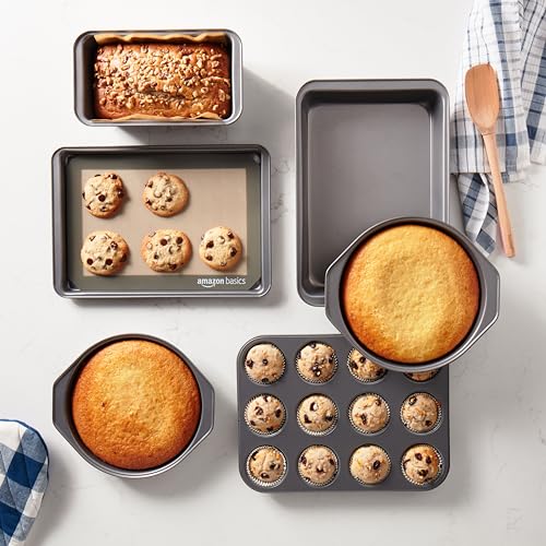 Amazon Basics 6 Piece Nonstick Carbon Steel Bakeware Set - Image 5