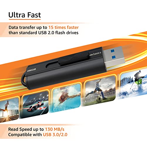Amazon Basics 256GB USB 3.1 Flash Drive - Image 3