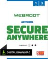 Webroot Antivirus Software 2024, 3 Devices, 1 Year