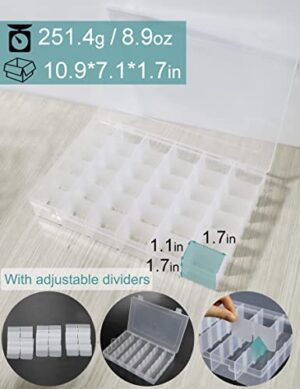 Avlcoaky Tackle Box Organizer, 4 Pack, 36 Compartments