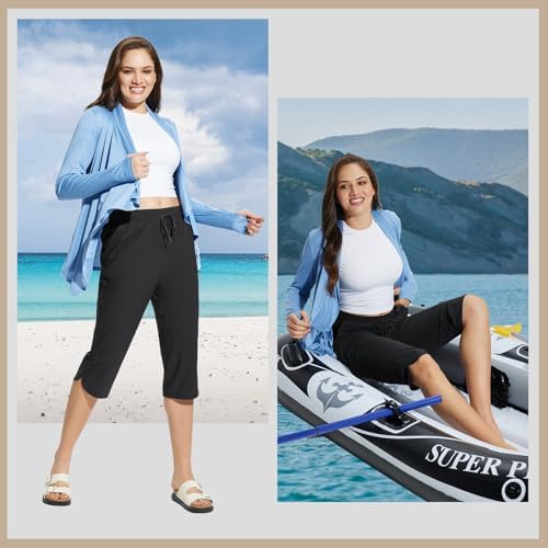 BALEAF Capris Pants Modest Quick Dry Bathing Suit - Image 3
