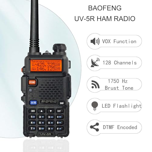 BAOFENG UV-5R Long Range Handheld Walkie Talkie (2 Pack) - Image 4
