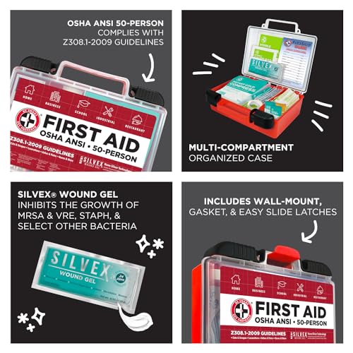 Be Smart Get Prepared First Aid Kit, 250 Piece, OSHA ANSI Compliant - Image 5