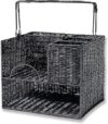 Trademark Innovations Black Rattan Tabletop Organizer and Caddy