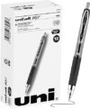 Uni-Ball Black Retractable Gel Pens, 12 Pack