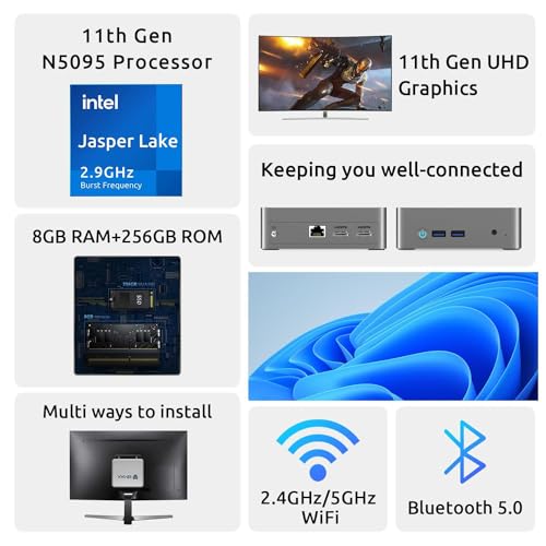 Bmax B3 Mini PC, Intel N5095, 8GB/256GB - Image 2
