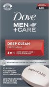 DOVE MEN + CARE Body Soap And Face Bar, 3.75 Ounce (Pack of 6)