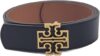 Tory Burch Britten Logo Tan Belt