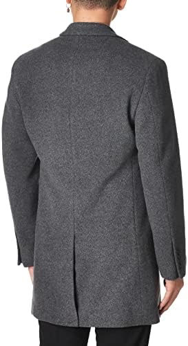 Calvin Klein Men's Slim Fit Wool Overcoat - Image 4