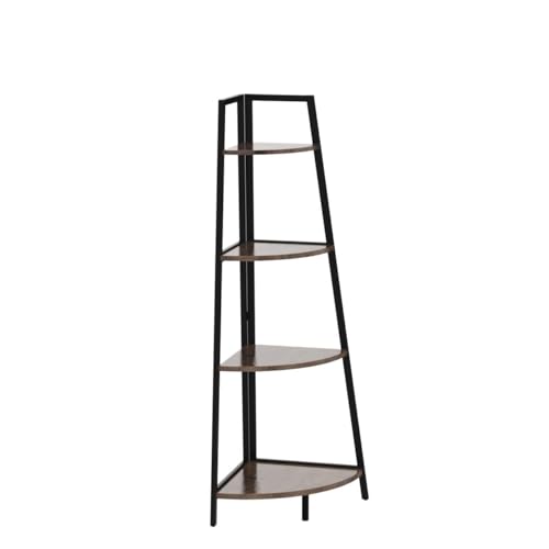 CAPHAUS Tall 4-Tier Ladder Corner Bookshelf - Image 4