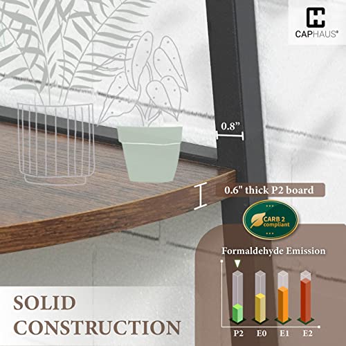 CAPHAUS Tall 4-Tier Ladder Corner Bookshelf - Image 5