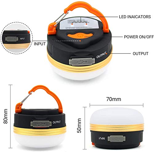 Censinda Rechargeable LED Camping Lantern with Power Bank - Image 5